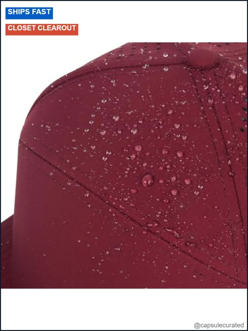 Quick Dry Baseball Cap Flat Brim Snapback Golf Hat 7 Panel Trucker